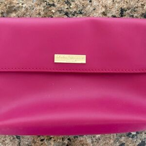 Salvatore Ferragamo  Turkish Airlines Fold-Over Travel Bag with Gold Plaque